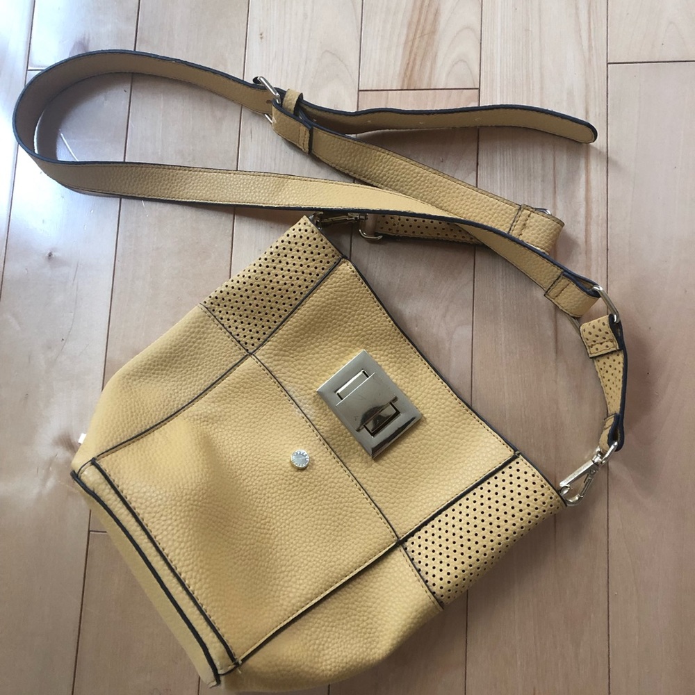 Yellow unused crossbody yellow bag for all seasons!